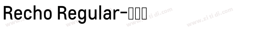 Recho Regular字体转换